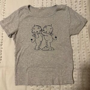 Gray Kids Graphic T-Shirt